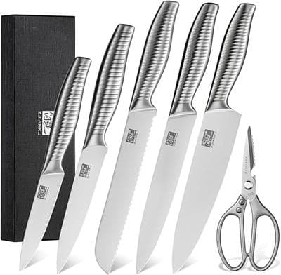 Kitchen Knife Set, 6 Pieces Ultra Sharp Kitchen Knives